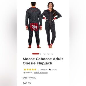 Women’s Moose Caboose Adult Onesie Flapjack